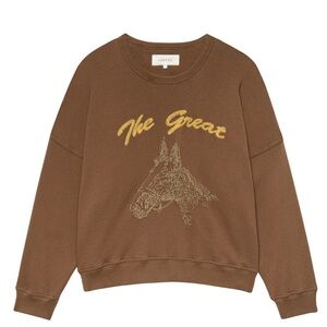 NWT THE GREAT. Teammate Horse Sweatshirt